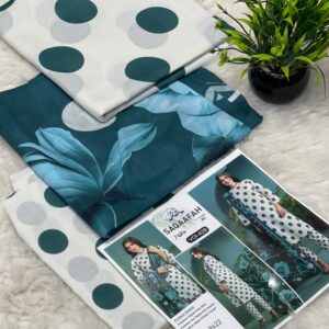 polka airjet premium lawn digital print dotted shirt