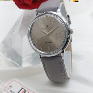gents lather strap watch