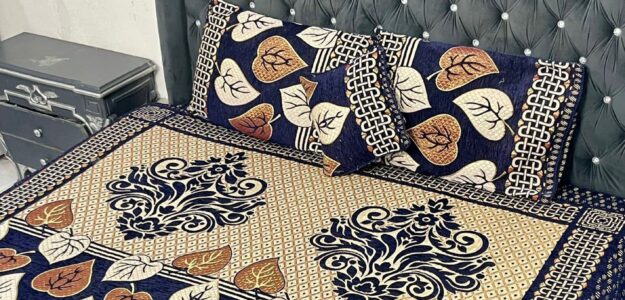 4pcs velvet jacard bedsheet