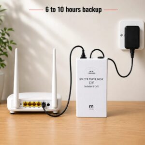 12v router ups power bank โ 6 to 10 hours backup