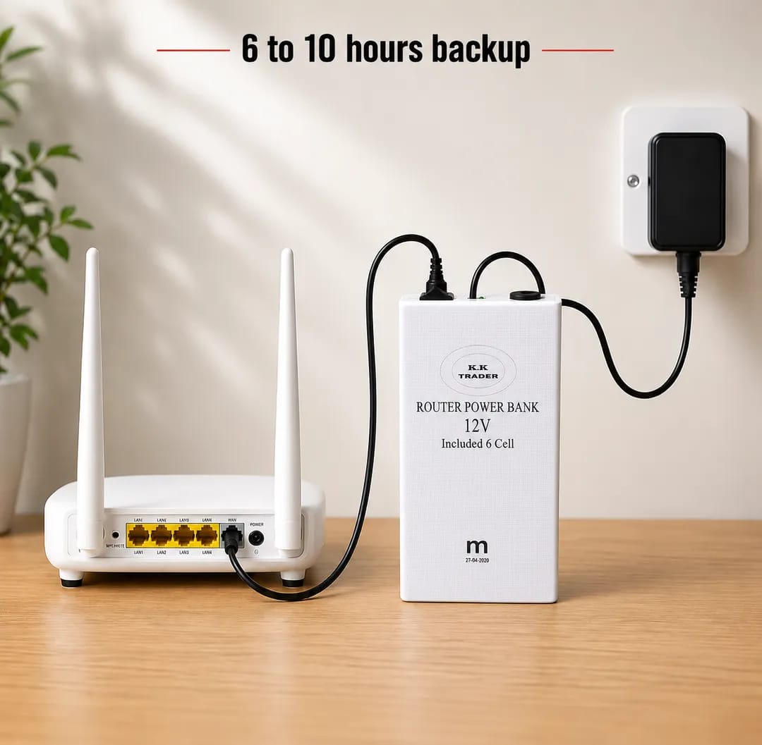 12v router ups power bank – 6 to 10 hours backup 12v router ups power bank – 6 to 10 hours backup