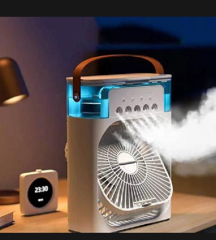 3 in 1 portable mini ac fan cooler with mist & led light 3 in 1 portable mini ac fan cooler with mist & led light