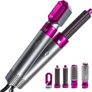 5 in 1 hair dryer hot air brush hair volumizer straightener and curler