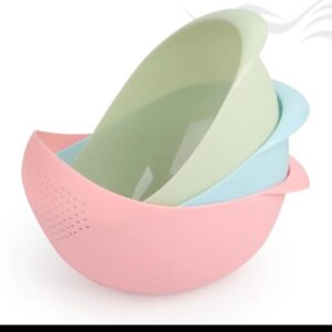 Two in one Rice & Vegetable Strainer Bowl Set